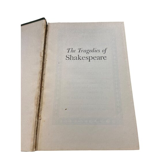 Vintage 1944 The Tragedies of Shakespeare HC Warren Chappell Illustrated - Picture 3 of 8